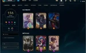 CONTA COM 156 SKINS (3 ULTIMATE + 2 PRESTÍGIOS)