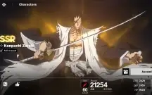 Conta Com Aizen B1 (Arma) Zaraki(Arma)(Stamp) + Urahara(Arma