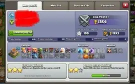 Conta clash Royale nv9 com lendária, arena 8 + cv8 recém COC