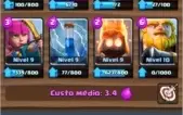 Conta clash Royale nv9 com lendária, arena 8 + cv8 recém COC