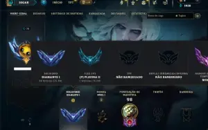 Diamante 1 com 36 Champs e 5 Skins ( 75 PDL )