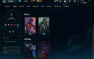 Diamante 1 com 36 Champs e 5 Skins ( 75 PDL )