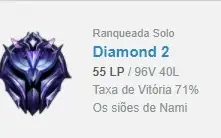 Contas Diamante com MMR bom