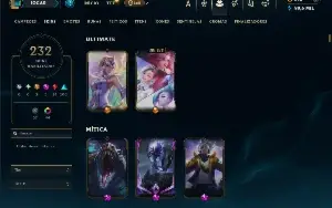 Bronze 3 com TODOS os champs e 232 Skins + 1650 RP
