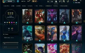 Bronze 3 com TODOS os champs e 232 Skins + 1650 RP