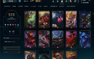 Bronze 3 com TODOS os champs e 232 Skins + 1650 RP