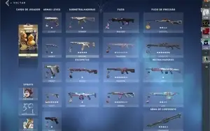 Conta de valorant com bastante skin e no precin