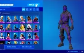 Conta Fortnite Caveirao Roxo