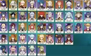 Conta Genshin AR 55 13 Personagens 5*