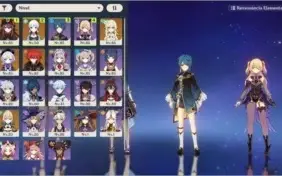 Conta Ar 55 Diluc C1, Ayaka, Hutao, Mona, Jean, Qiqi