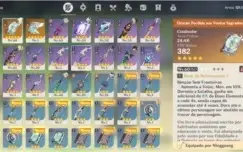 Conta Genshin AR34 c/keqing 2*, Albedo , 2 armas 5*