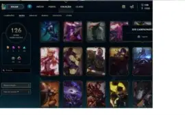 Conta Borda Challenger com skins exclusivas.