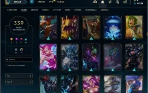 Conta ouro 2 com TODOS os champs e 339 Skins ( NIVEL 419 )