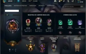 Conta ouro 2 com TODOS os champs e 339 Skins ( NIVEL 419 )