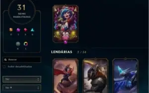 Conta diamond 3 - 59 campeões, 31 Skins
