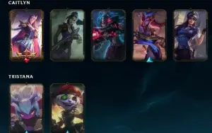 Todos os champs + 187 skins + 171 emotes (único dono)