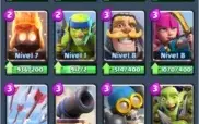 CONTA RECEM LEVEL 9 ARENA 10 CARTAS BEM UPADAS