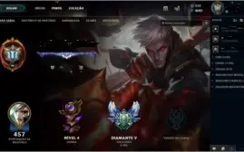 CONTA LVL 98 217 SKINS BORDA DIAMANTE TODOS CAMPEÕES