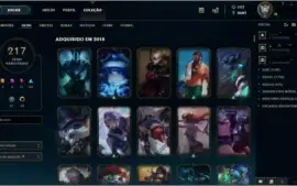 CONTA LVL 98 217 SKINS BORDA DIAMANTE TODOS CAMPEÕES