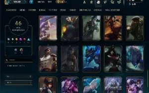 Platina 4 com 70 Champs e 46 Skins +3 Vitoriosas