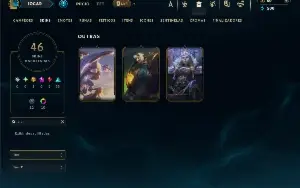 Platina 4 com 70 Champs e 46 Skins +3 Vitoriosas