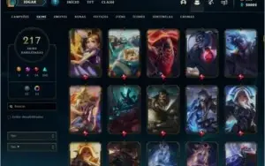 Conta de LoL com todos os personagense +200 skins