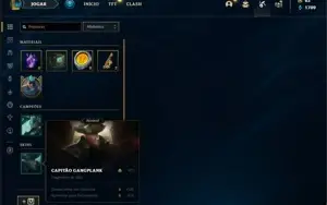 Conta bronze 4 com 31 Skins e 81 Champs