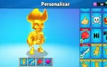 Conta de stumble guys com 3 emojis e uma skin especial