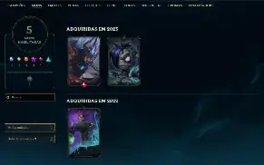 CONTA PRATA 1, 40 champs, 5 skins + espólios com skins