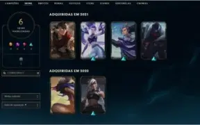 Conta lol 25 champs mestre