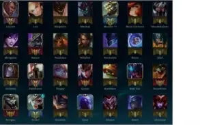 Conta plat 4, 117 campeões, 78 skins, 80 ícones, runa padrão