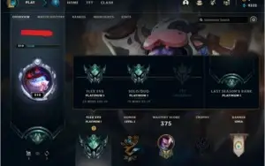 Conta Platina 1 - 72 skins 124 champions