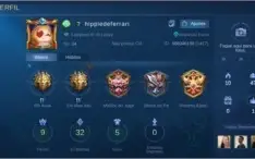 CONTA Mobile Legends LENDA 4 Skin Lesley rara