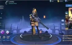 CONTA Mobile Legends LENDA 4 Skin Lesley rara