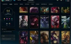 Conta League Of Legends OURO V 52 SKINS