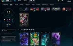 Conta League Of Legends OURO V 52 SKINS