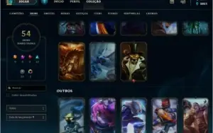 Conta League Of Legends OURO V 52 SKINS