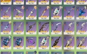 Vendo Kazura + Mona + Jean + Harpa Celestial