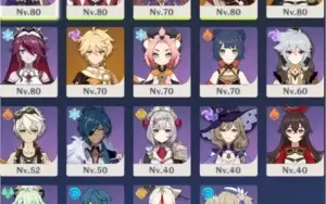 Vendo Kazura + Mona + Jean + Harpa Celestial