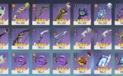Genshin Impact AR 60⭐️24 personagens e 16 armas Estrelas⭐️