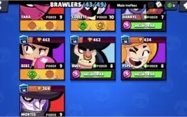 Conta brawl stars baratas 43/49 muitos níveis 10 e 9