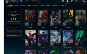 CONTA LEAGUE OF LEGENDS 243 SKINS LVL 190 BARATA