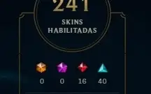 Conta league of legends Diamante// TODOS CAMPEÕES//241 skins