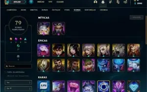Conta prata 4 com 47 Champs e 18 Skins