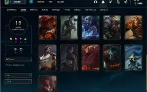 Conta prata 4 com 47 Champs e 18 Skins