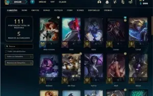 Conta prata 4 com 47 Champs e 18 Skins
