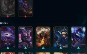 CONTA LOL LVL 263 / 38 CHAVES / 61 SKINS / 9 PAGINAS DE RUNA