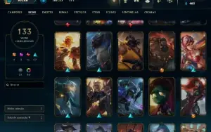 Conta Lol LVL 200 (ADC) Prata III 133 Skins