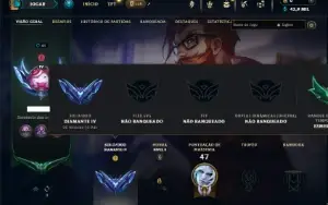 Diamante 4 com 22 Champs e 2 Skins + 4 Fragmentos