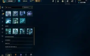 Diamante 4 com 22 Champs e 2 Skins + 4 Fragmentos